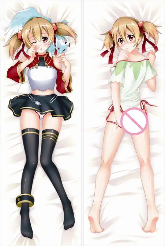 Sword art online(SAO) персонажи аниме leafa& silica& yui throw Наволочка интерактивный пистолет со вспышкой GGO наволочки для подушек