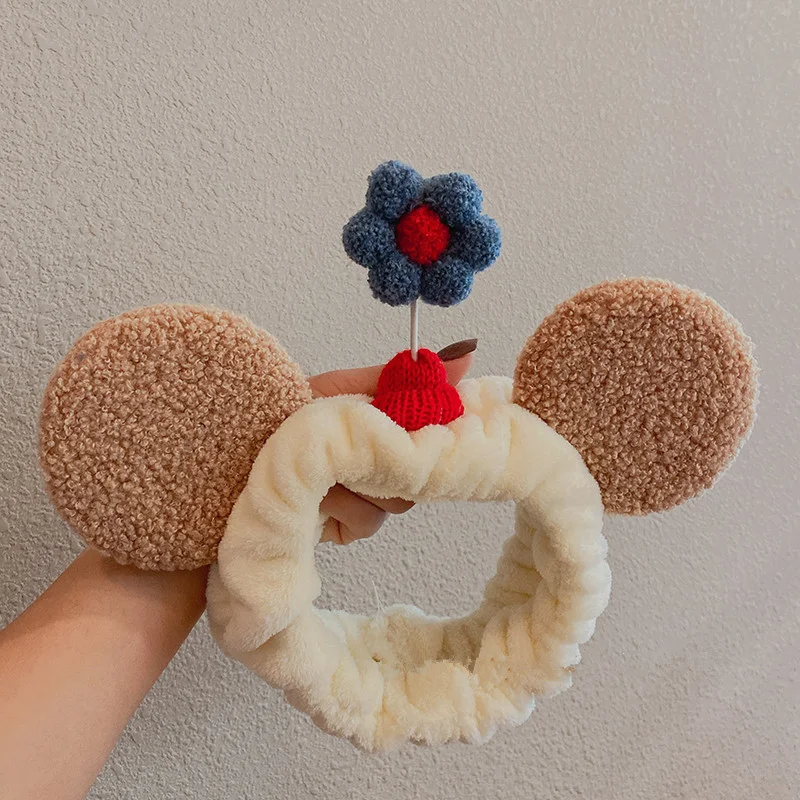 Модная Милая Женская повязка на голову с большими ушами для красивого макияжа