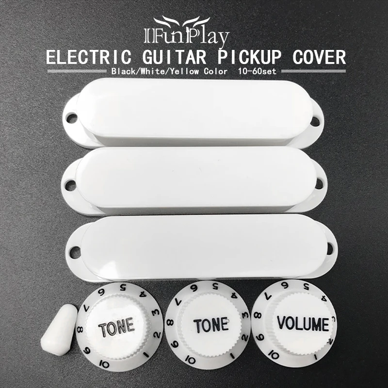 10/60 набор Пластик для электрогитары сингл катушка звукоснимателя 2 тона 1 объем