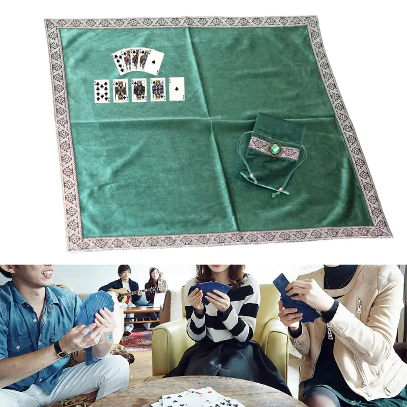 

Altar Tarot Cloth Velvet Tarot Cards Tablecloth With Bag Board Game Accessories Mysterious And Beautiful Direct Transportation