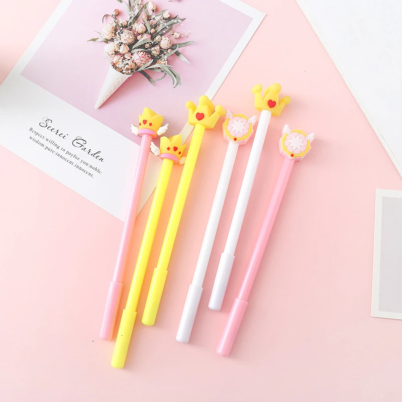 Эллен Брук 1 шт. Гелевые Ручки корейский мультфильм креативная корона крыло
