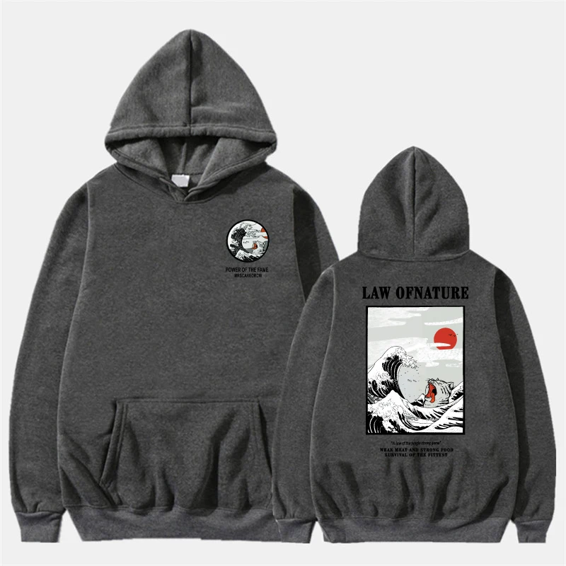 

2021 new men's and women's casual sweater hoodie tops with hooded collar funny cat tide print sweatshirt Kodak streetwear