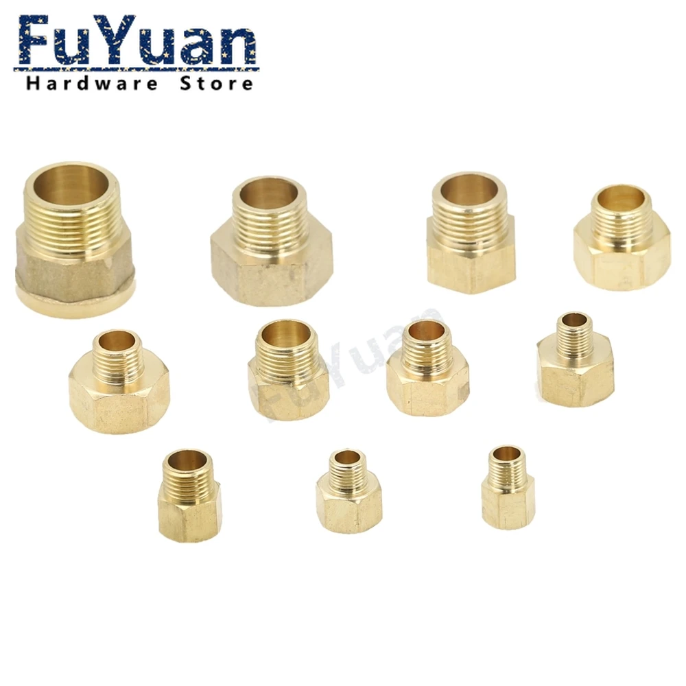 1 шт. медный M/F 1/8 " 1/4" 3/8 1/2" 3/4 &quotBSP с наружной резьбой латунный адаптер муфты