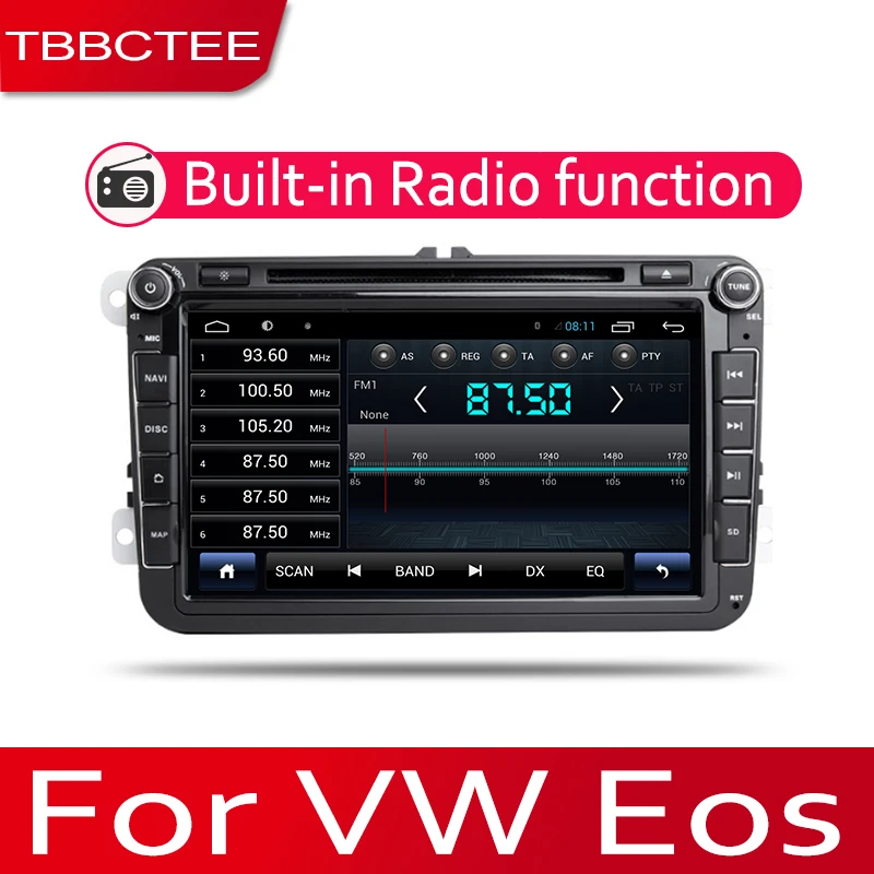 

TBBCTEE 2din Car multimedia Android Autoradio Car Radio GPS player For Volkwasgen VW Eos 2006~2015 WiFi Mirror link Navi DVD