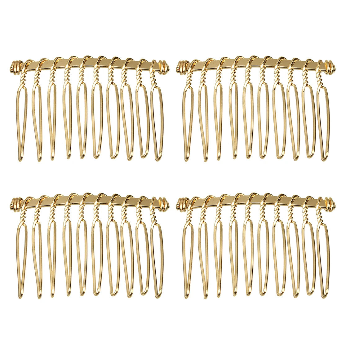 

Ciseng 6pcs Comb Hair Clip Metal 10 15 20 30 Tooth Long Hair Pin for Fashion Bridal Wedding DIY Jewelry Findling Accessories