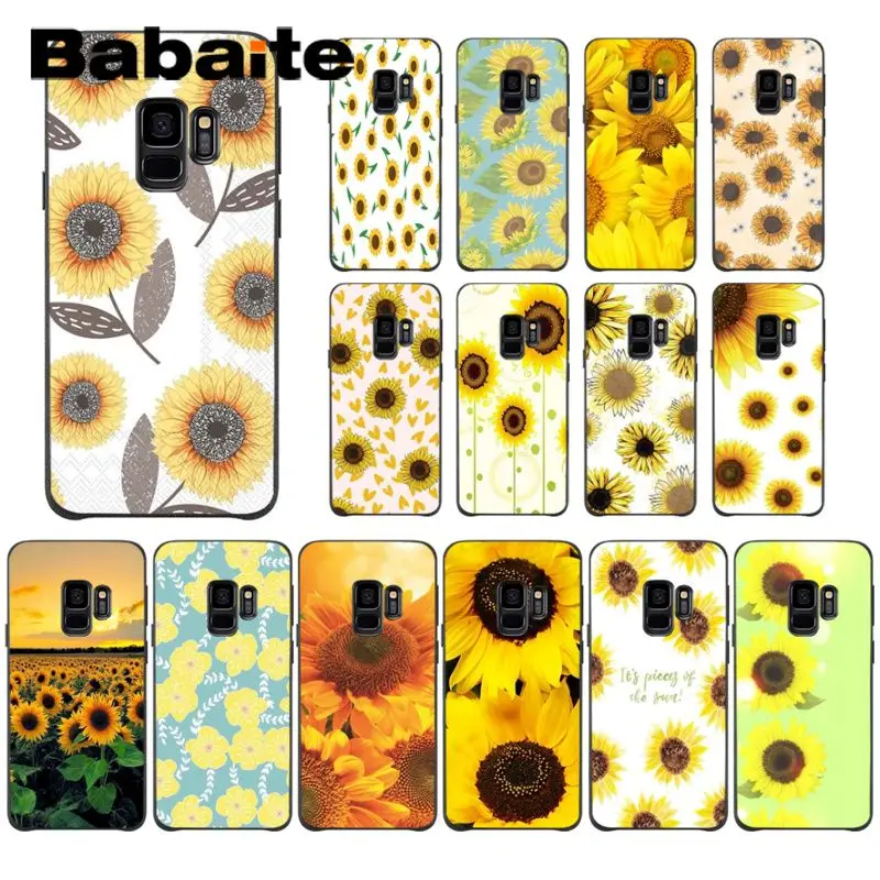 Чехол для s10 чехол с маргариткой подсолнухом мягкий силиконовый из ТПУ телефона
