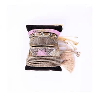 bluestar women bracelet turkish eye bracelet femme crystal jewelry armband tassel miyuki handmade woven loom beaded