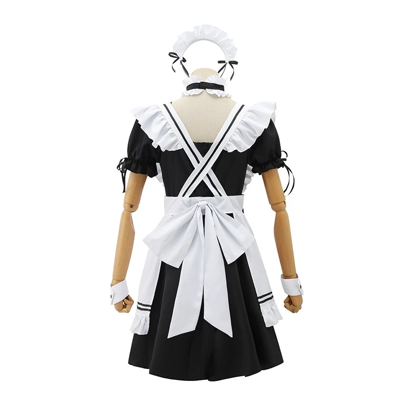 

Anime Cosplay Waitress French Maid Dress Outfits Women Japanese Gothic Lolita Plus Size Uniform Carnival Party Stage Costumes