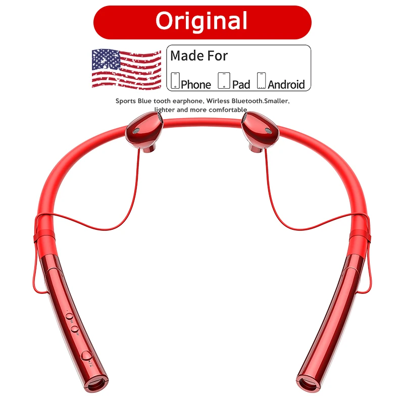 Оригинальные Bluetooth наушники EARDECO с вибрацией беспроводные усиленными басами