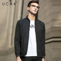 ucak brand plaid zipper pockets jackets men 2021 new fashion style casual jacket streetwear polyester chaquetas hombre u8165