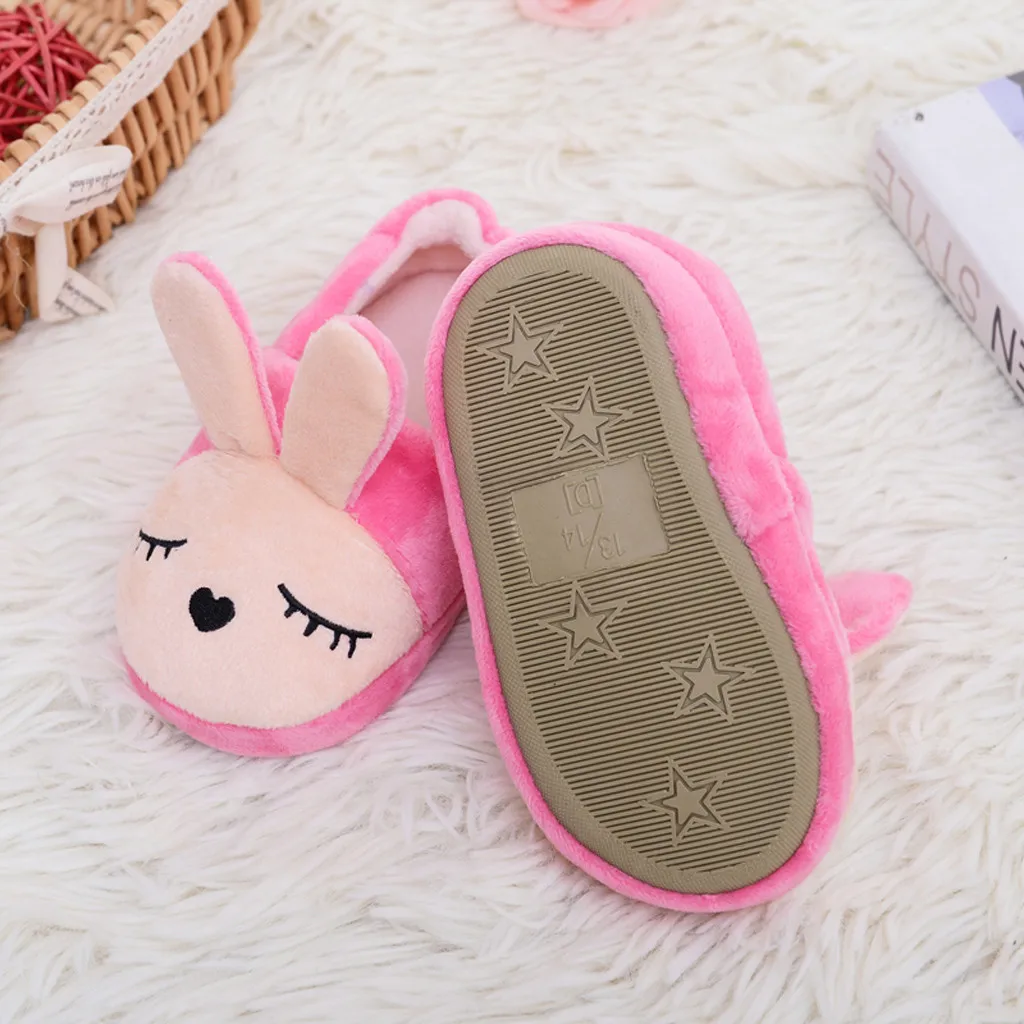 Теплая обувь для маленьких детей мягкие тапочки на подошве с рисунком мальчиков