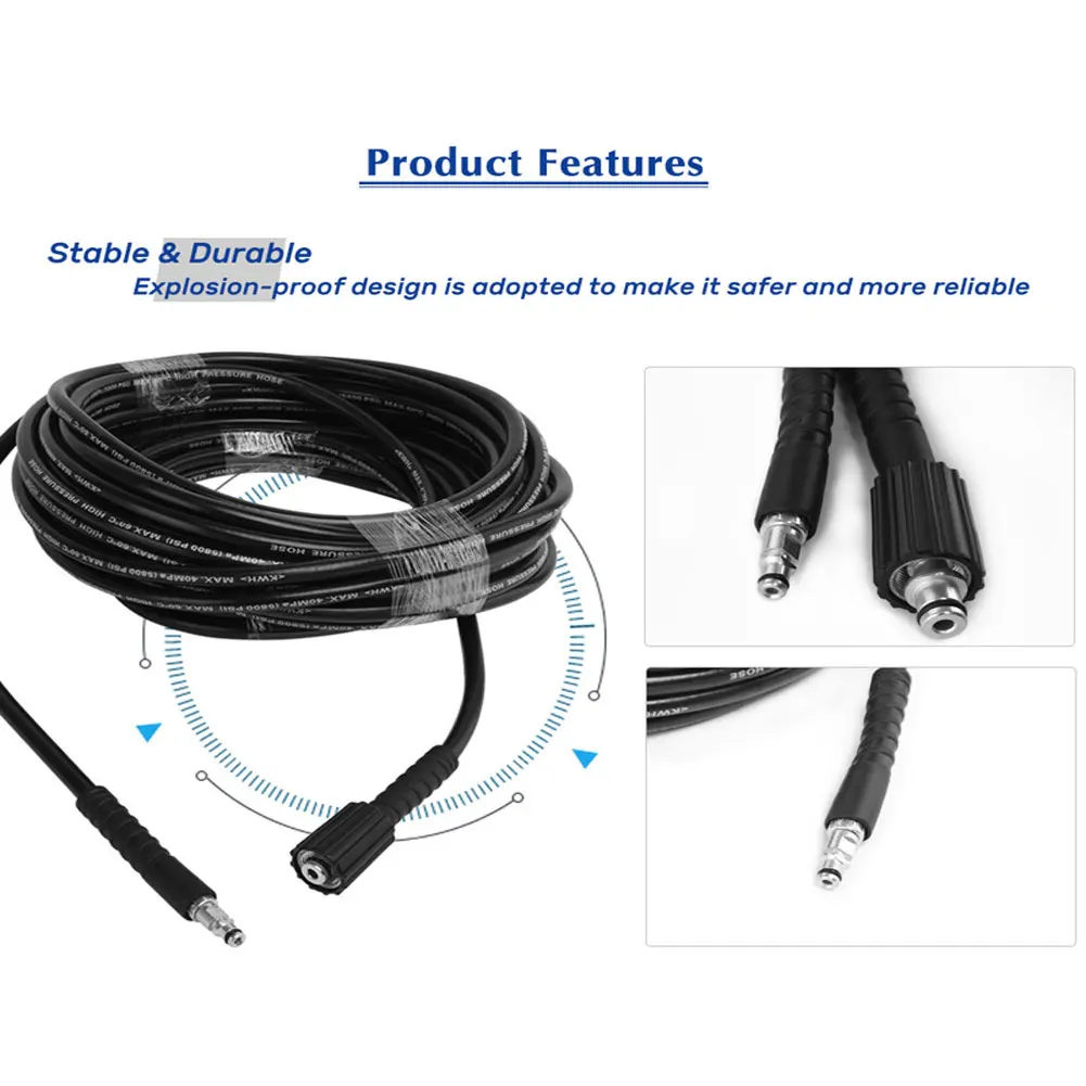 

Washer Hose Water Cleaning High Pressure Car Wash Replacement Wear Resistant Auto Tool Long Safe For Karcher K2 K3 K4 K5