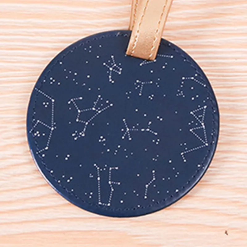 Кожаная круглая бирка для багажа дорожные аксессуары из силикагеля этикетка с