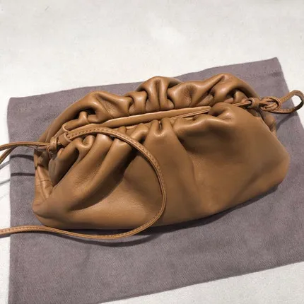 BrownSale Роскошные женские сумки из натуральной кожи, Наплечная Сумка, дизайнерские объемные кошельки и клатчи - Цвет: BrownSale