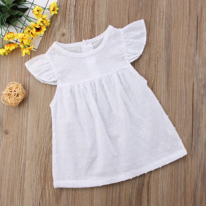 Pudcoco платье От 3 месяцев до лет новинка одежда для маленьких девочек Платье летнее