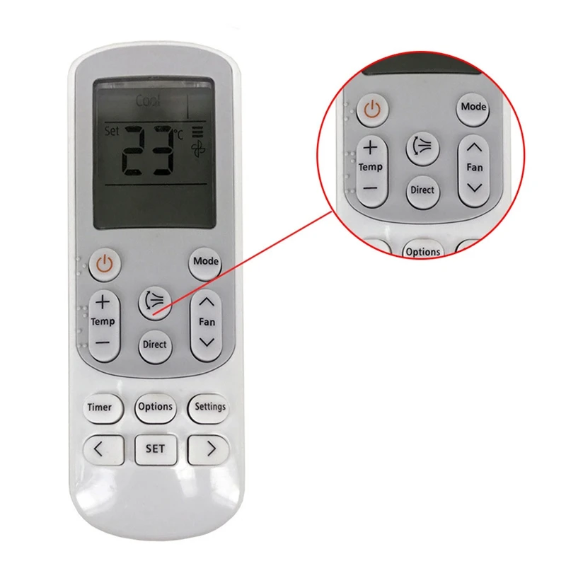 

Air Conditioning Remote Control Replacement Direct for Samsung DB93-14643S DB93-15169G DB93-14643T DB93-15882Q