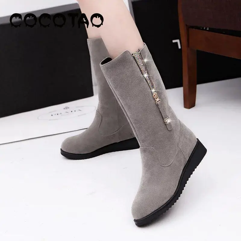 Женские ботинки на молнии в Корейском стиле для студентов Осень-зима 2019 | Обувь