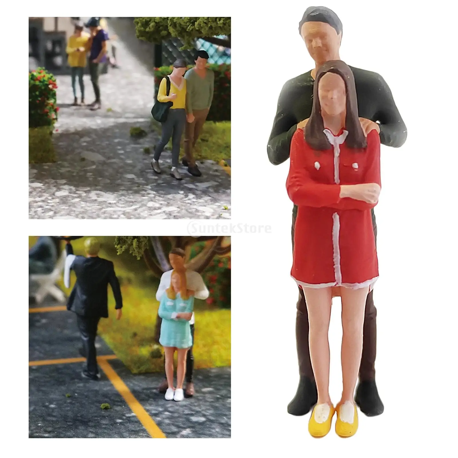 Миниатюрная модель в масштабе 1:64 Расписанная вручную парные фигурки раскладка