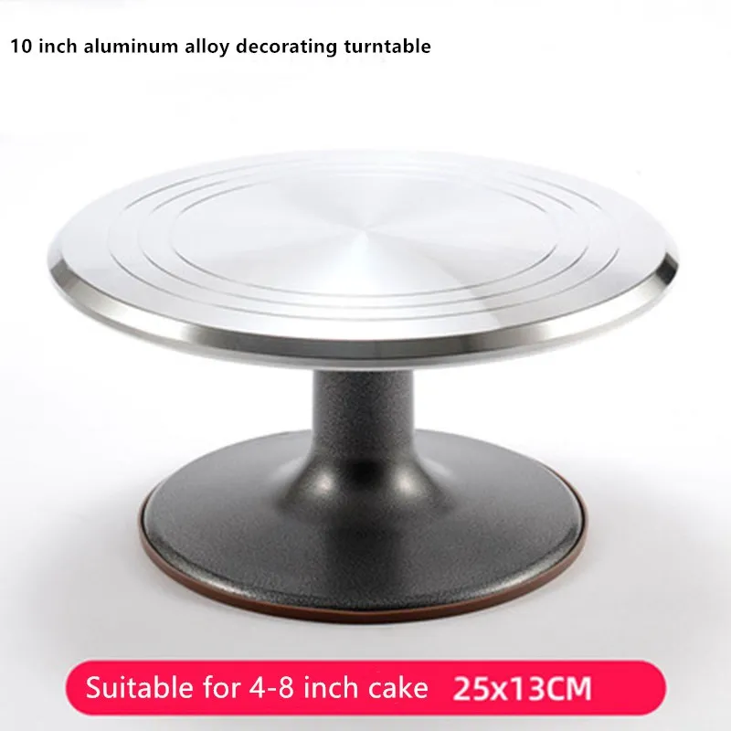 

Aluminum Alloy Cake Turntable Decoration Table Baking Tools Cake Non-Slip Turntable Decoration Rack Household Cake Turntable