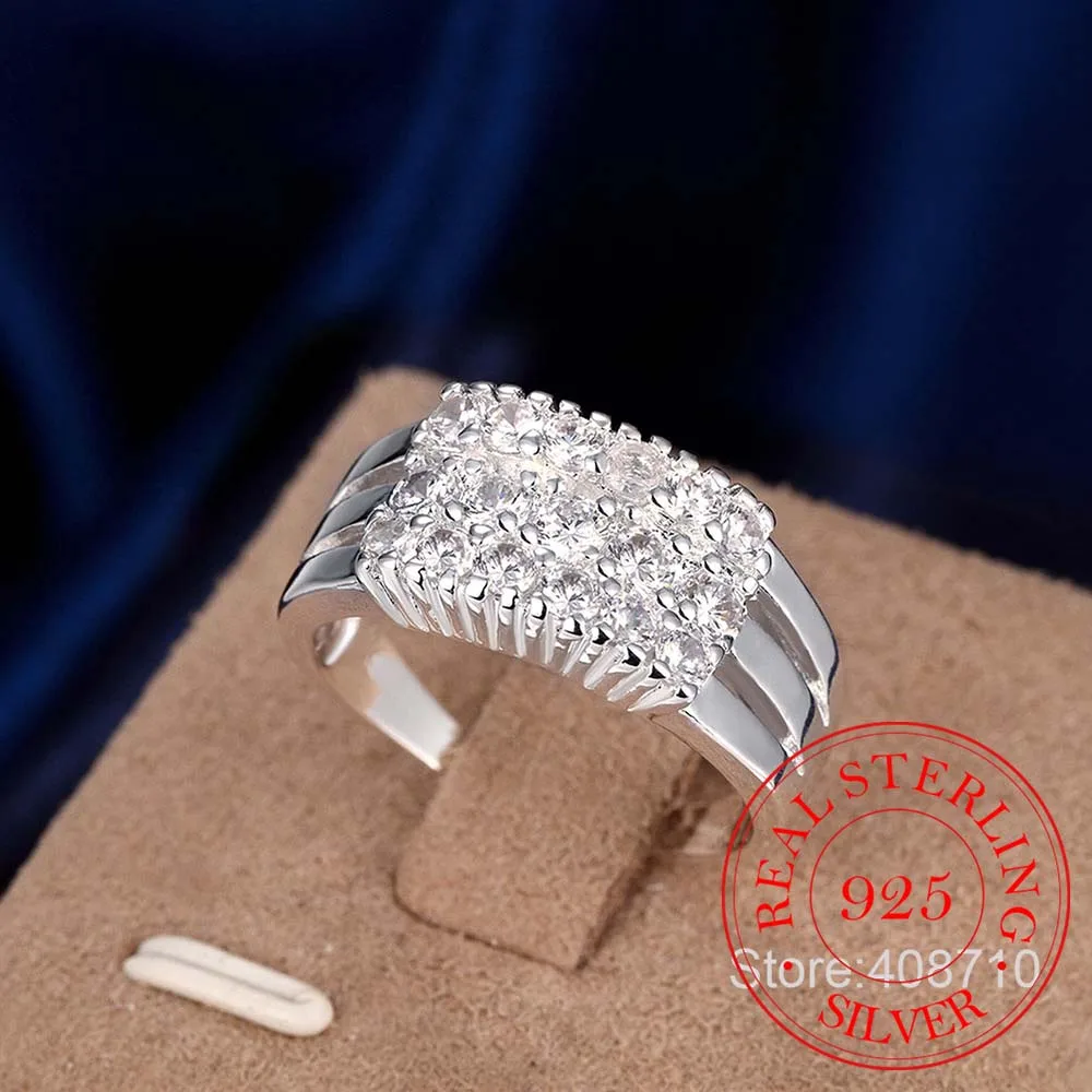 Женское кольцо из серебра 925 пробы с фианитом|ring ma|ring settings without stones shopring diamond |