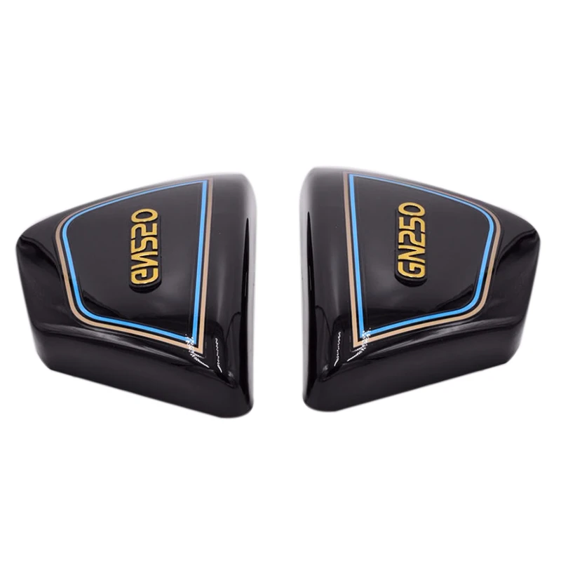 

1 пара правая и левая рамка боковые Чехлы панели для мотоциклов Suzuki Gn 250 Gn250 Gn250 мотоциклетные Запчасти черный