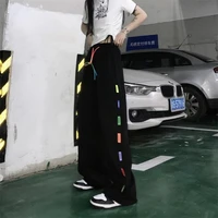 houzhou black wide leg pants women y2k autumn harajuku oversize streetwear korean style hip hop baggy high waist loose trousers