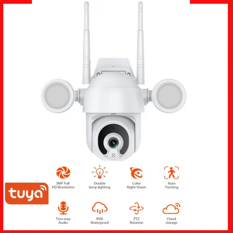 IP-камера Tuya 3 Мп с поддержкой Wi-Fi, PTZ, 1080P