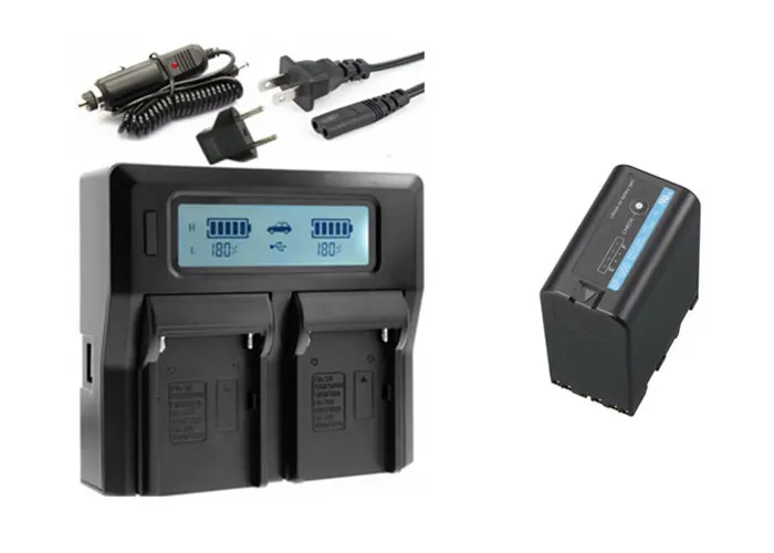 BP U60 U65 U30 U90 Батарея + ЖК дисплей двойной Зарядное устройство для Sony PMW 150 160 300 EX1 EX3