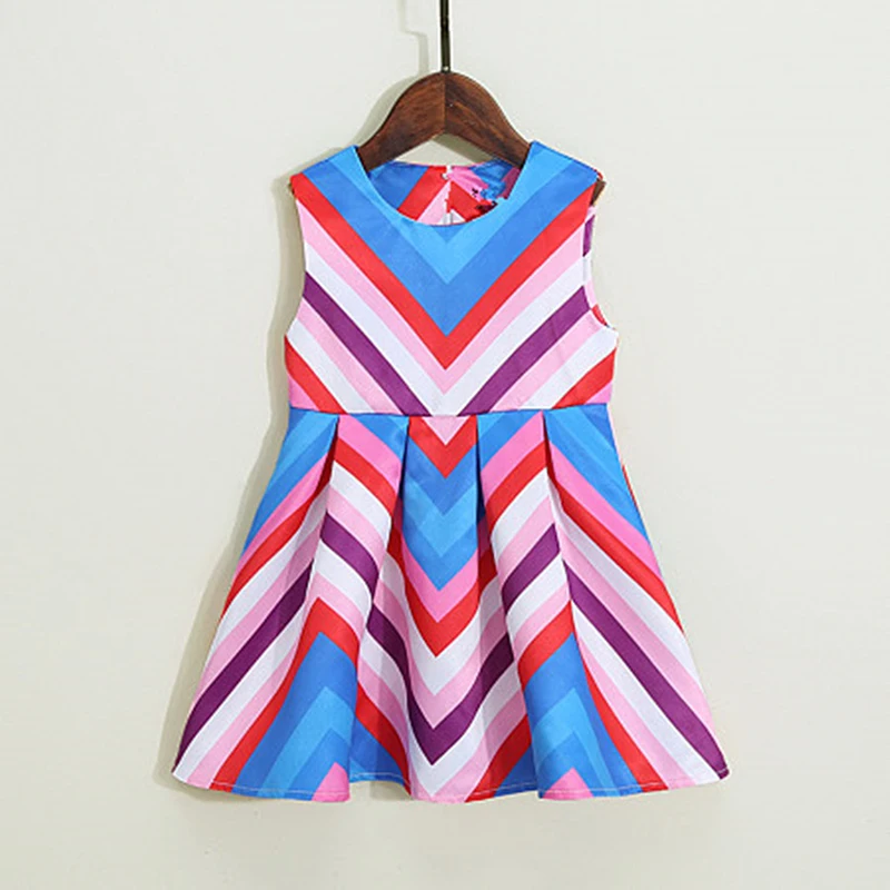 

American Clothing Family Matching Mother Daughter Dresses Clothes Striped Mom and Daughter Dress Kids Parent Child Outfits