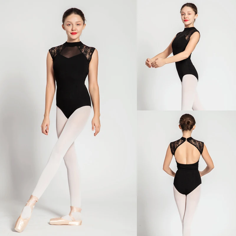 

Adult Advanced Ballet Leotard High Quality Lace Practice Dancing Costume Women Ballet Gymnastics Leotard Dance Coverall