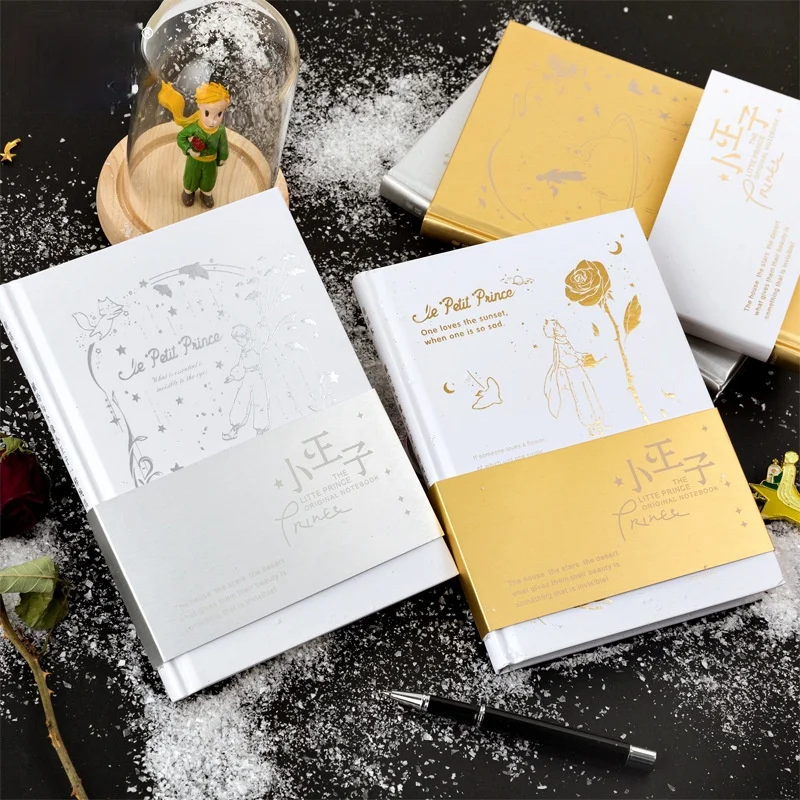 

Bronzing and Silver Hardcover Book The Little Prince Series Rose Small Vos Handbook Notepad