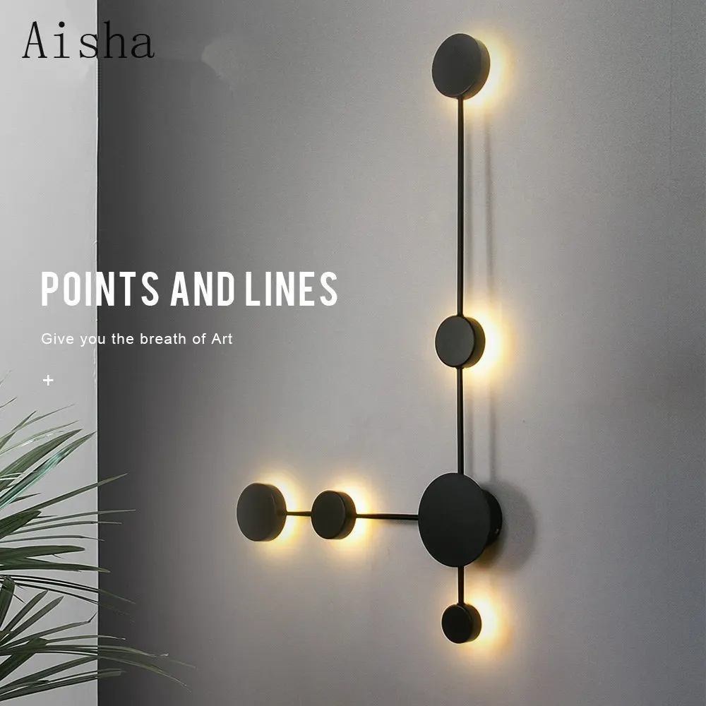 

Modern Creative Led Wall Light for Home Living Room Wall Sconce Lighting Fixture 3 Color Dimmable Indoor Bedroom Led Wall Lamp