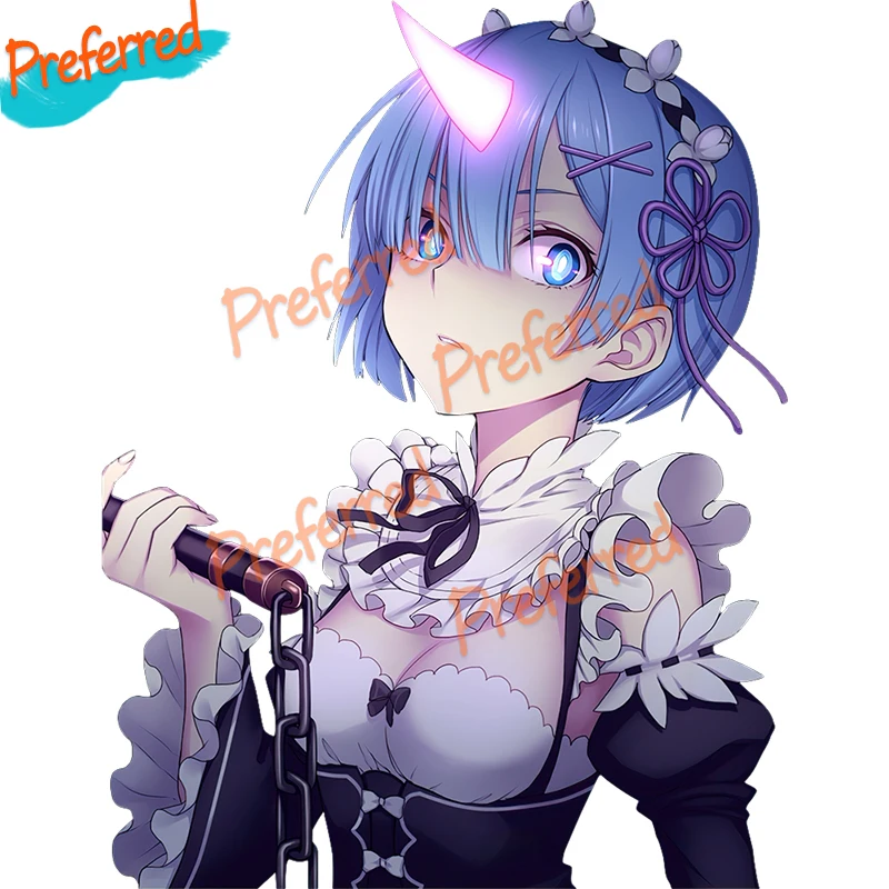 Виниловая наклейка Three Ratels CDM368 RE:ZERO Rem s для автомобильного окна | Автомобили и