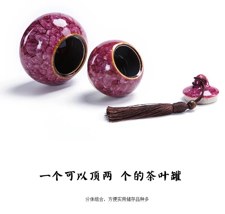 

Ceramic Tea Caddy Portable Storage Box Storage Box with Lid Ceramic Canister Teaware Tea Bag Storage Box Tea Caddies BG50TC