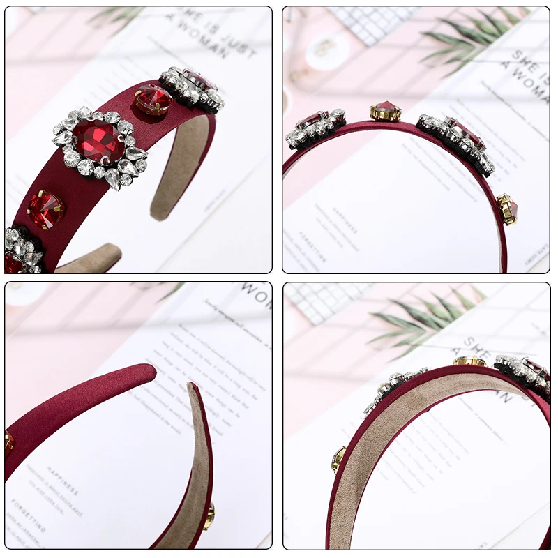 Jewelry Baroque Luxury Pearl Crown Tiara Hairband Rhinestone Band Diadem Women Headbands Bridal Hair Accessories Girl Party Gift |