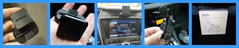 Mpow 098A Универсальный Автомобильный держатель для CD, легкая установка, автомобильный держатель для телефона, вращающийся на 360 градусов, магнитный держатель gps для автомобиля