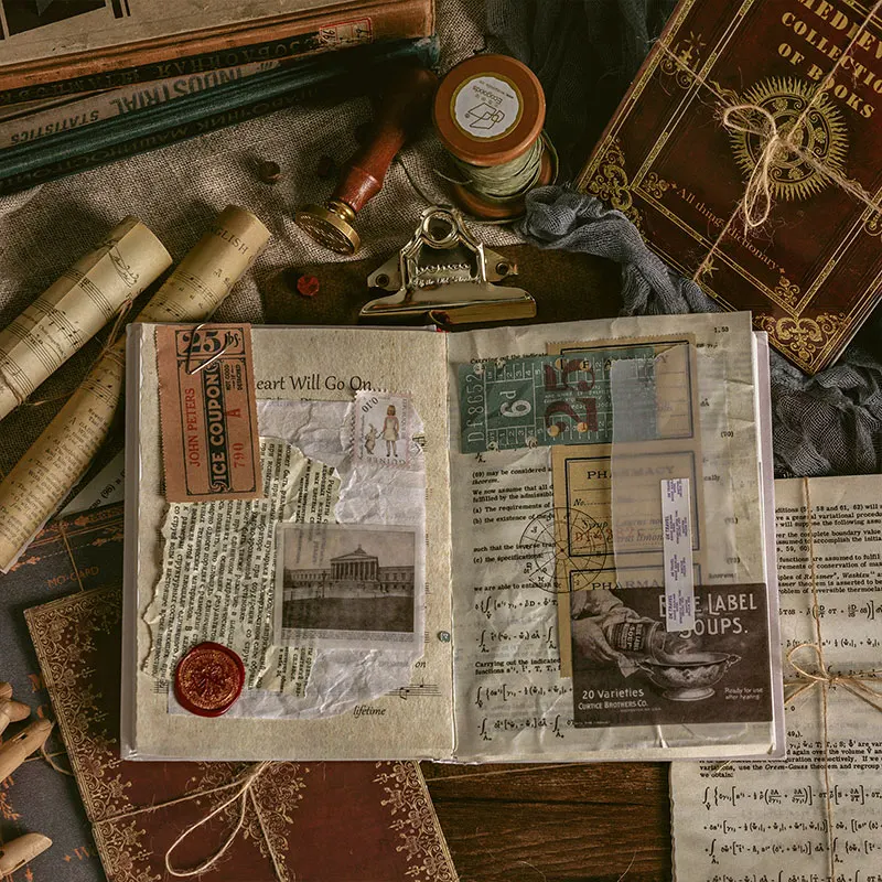 10 шт. ретро Книга коллекционный материал фон бумага дневник