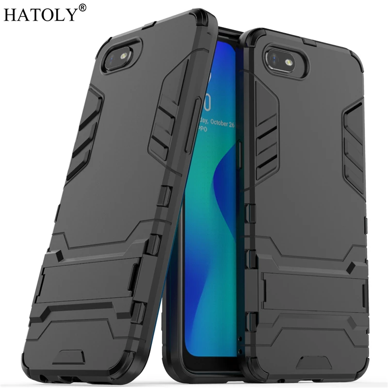 For OPPO Realme C2 Case Rubber Robot Armor Protective Shell Hard PC Back Phone Cover for |