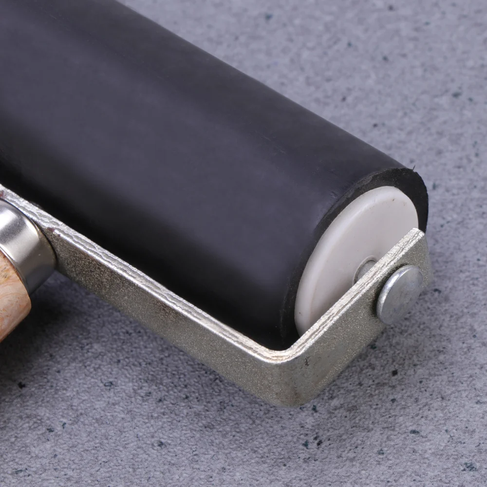 

Rubber Roller Brayer Printmaking Craft Projects Ink and Stamping Tools (Black)