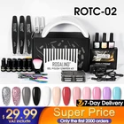 ROSALIND маникюрный набор гель-лаков для ногтей с УФ светодиодный 36 Вт лампа Сушилка Vernis для полупостоянных ногтей полный набор инструментов