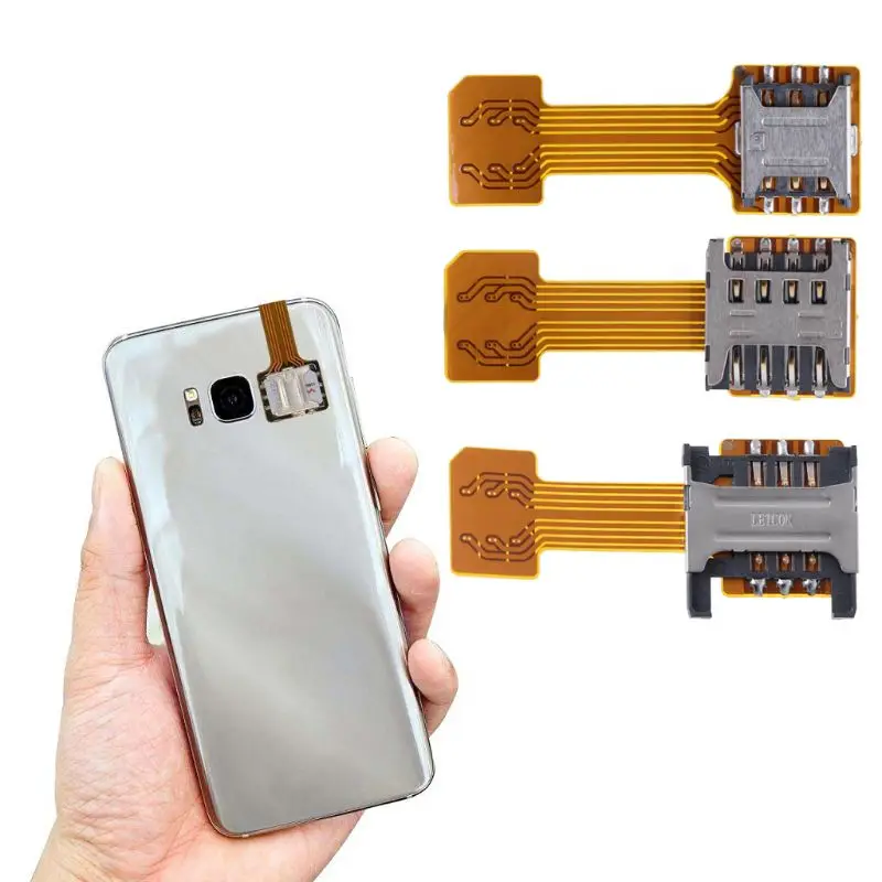 Гибридный двойной адаптер Micro SD с двумя SIM-картами нано для Lenovo Lemon 3 C2 Vibe C S1L Power A Plus