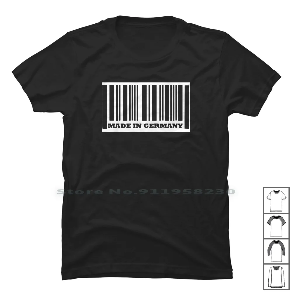 

Сделанная в Германии футболка из 100% хлопка, сделанная в немецком и немецком, немецком и немецком, Mad Any Ade Ny