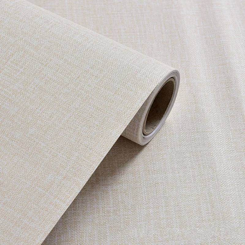 3 м Новые однотонные самоклеящиеся виниловые обои с имитацией ткани для гостиной