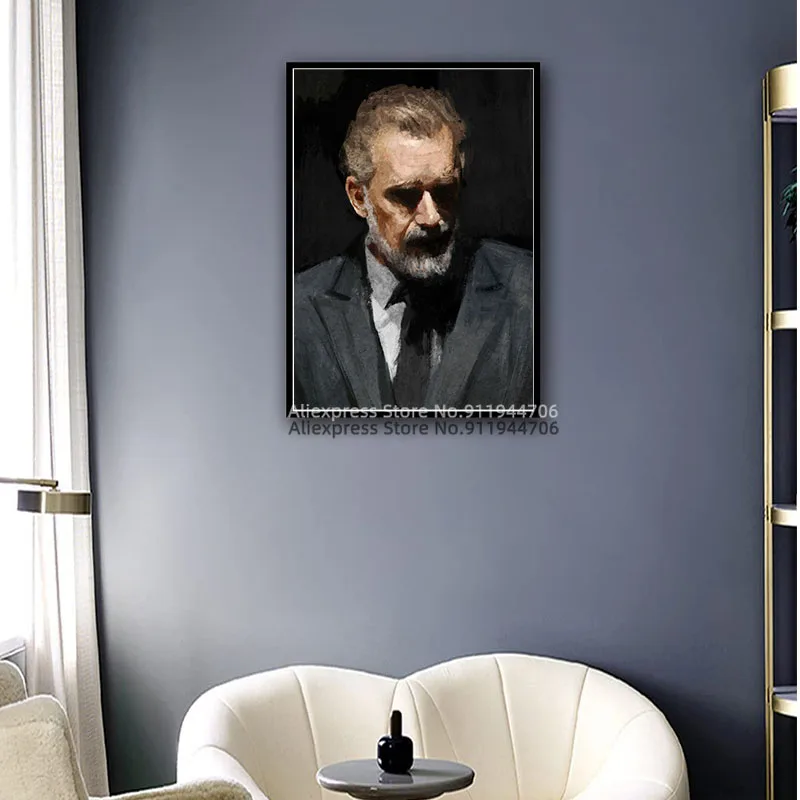 Картина с изображением Джордана Питерсона искусство на стену рисунком для