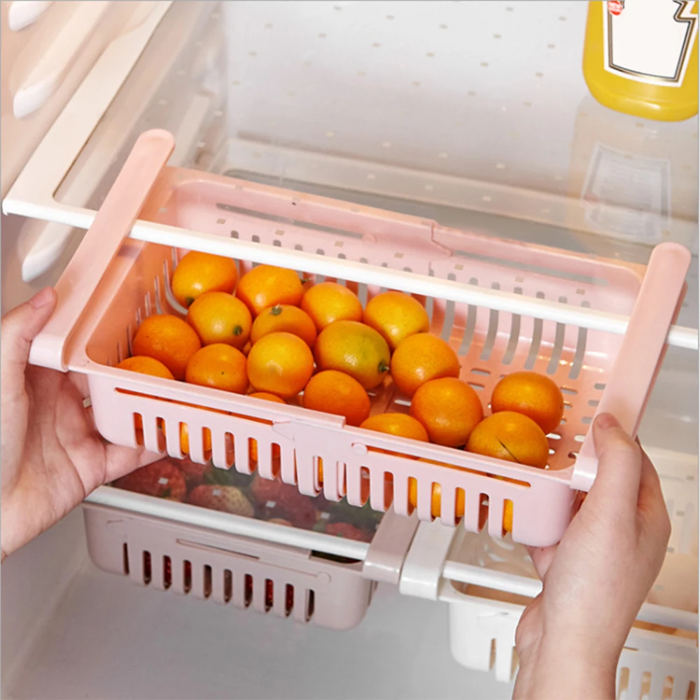 

Refrigerator Storage Box Can Beverage Organizer Wine Juice Bottle Storage Rack Tool Shelf Kitchen Accessories Gadgets Set