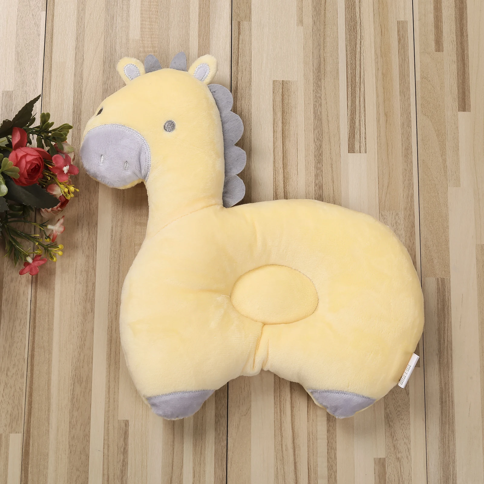 

Подушка в форме головы для новорожденных, плоская подушка для головы, чистый хлопок, спальные подушки, милые Мультяшные подушки, предотвращ...