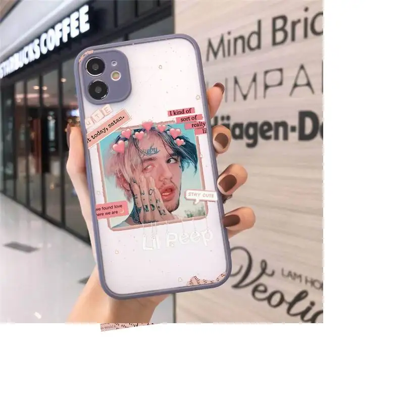 

lil peep Phone Cases matte transparent For gray iPhone 7 8 x xs xr 11 12 pro plus max mini Clear Funda