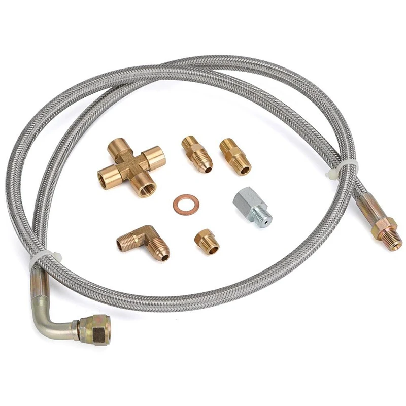 VR - 1/8 NPT 4AN турбомасляная линия подачи масла комплект линий слива для T3 T4 T3/T4 T04E T70 T66