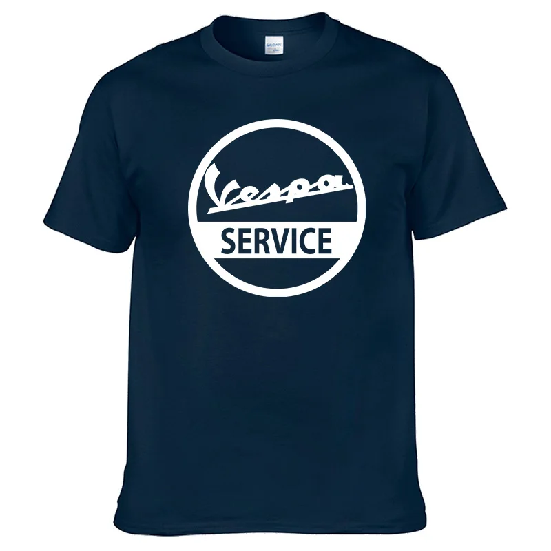 Новинка; Высококачественная Футболка с принтом Vespa; летняя хлопковая Футболка; Новая брендовая модная футболка с короткими рукавами;#12