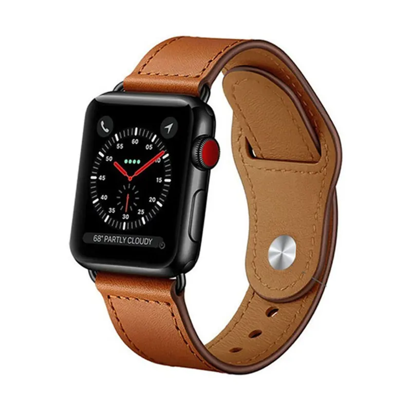 Ремешок для Apple Watch Series 3/2/1 38 мм 42 из натуральной кожи сменный ремешок модная петля
